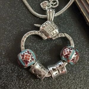 Silver Heart Pendant Necklace